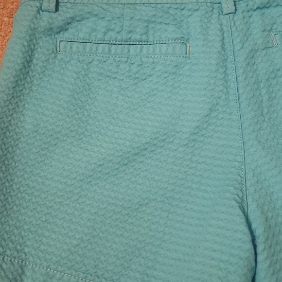 Lilly Pulitzer Callahan 5" Jacquard Textured Shorts "Seaside Aqua" Size 8 - Picture 7 of 7